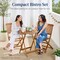 Best Choice Products 3-Piece Acacia Wood Bistro Set, Folding Patio Furniture w/ 2 Chairs, Table